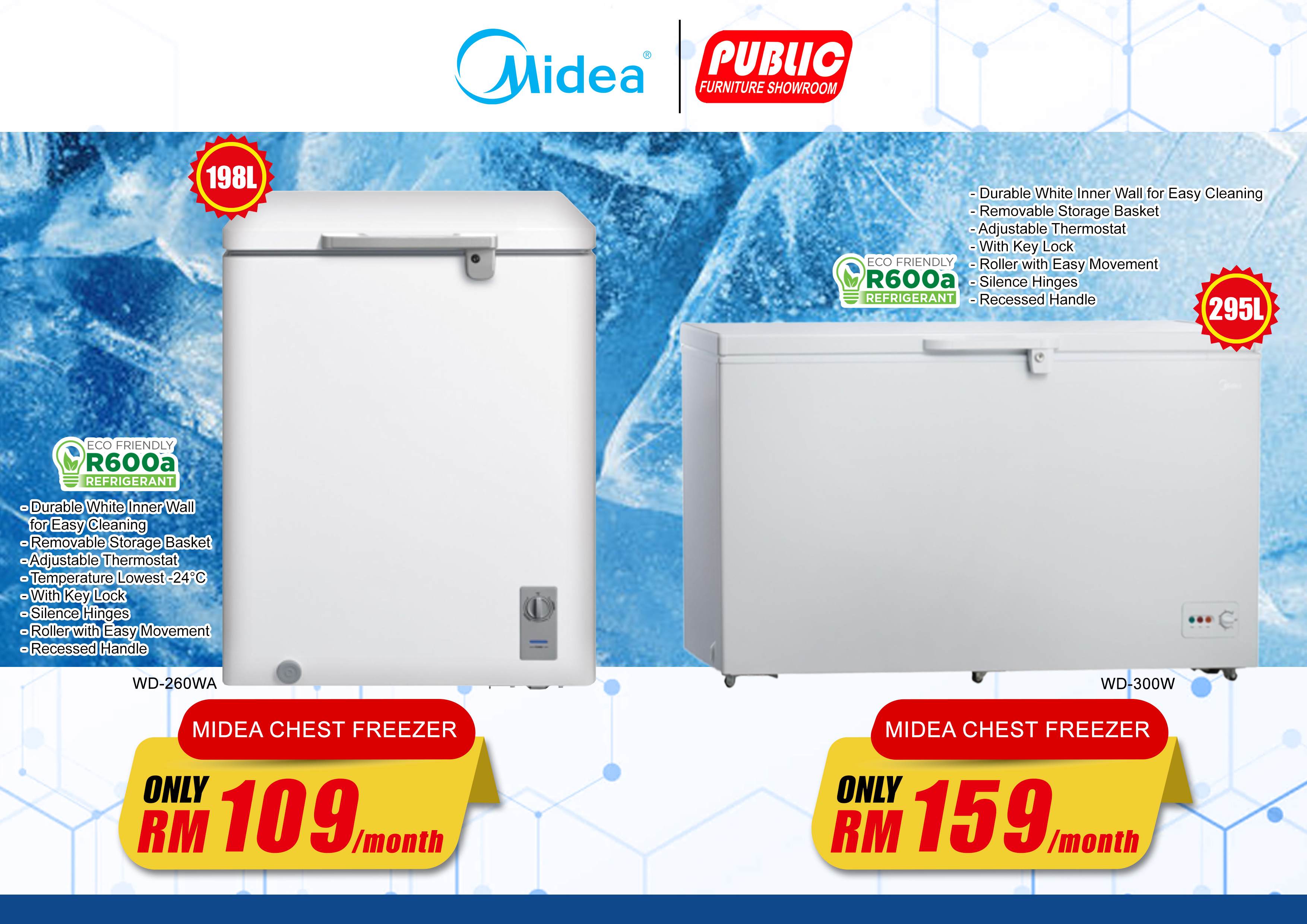 MIDEA CHEST FREEZER